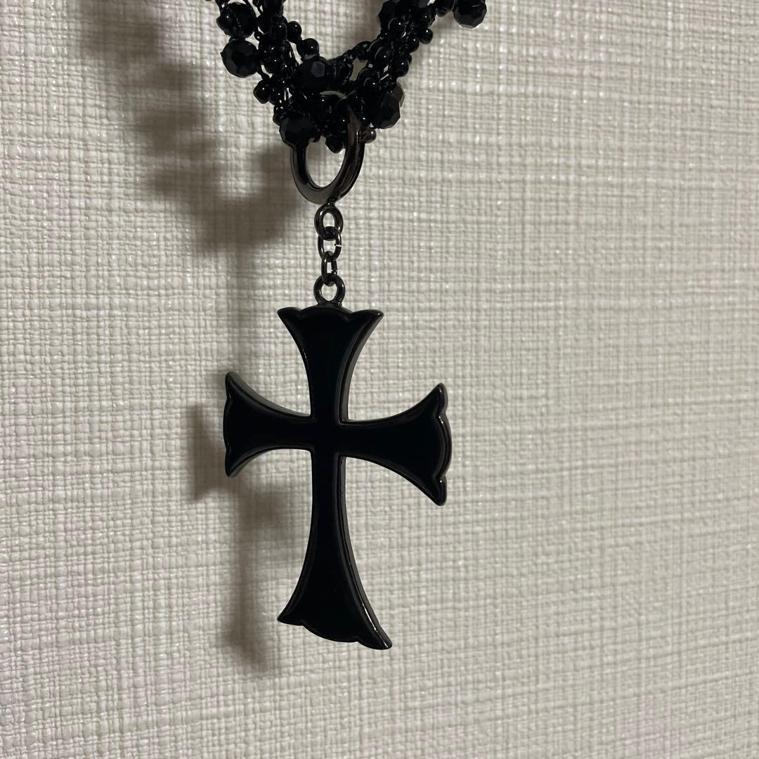 black peace now クロスネックレス BPN ブラックピースナウ