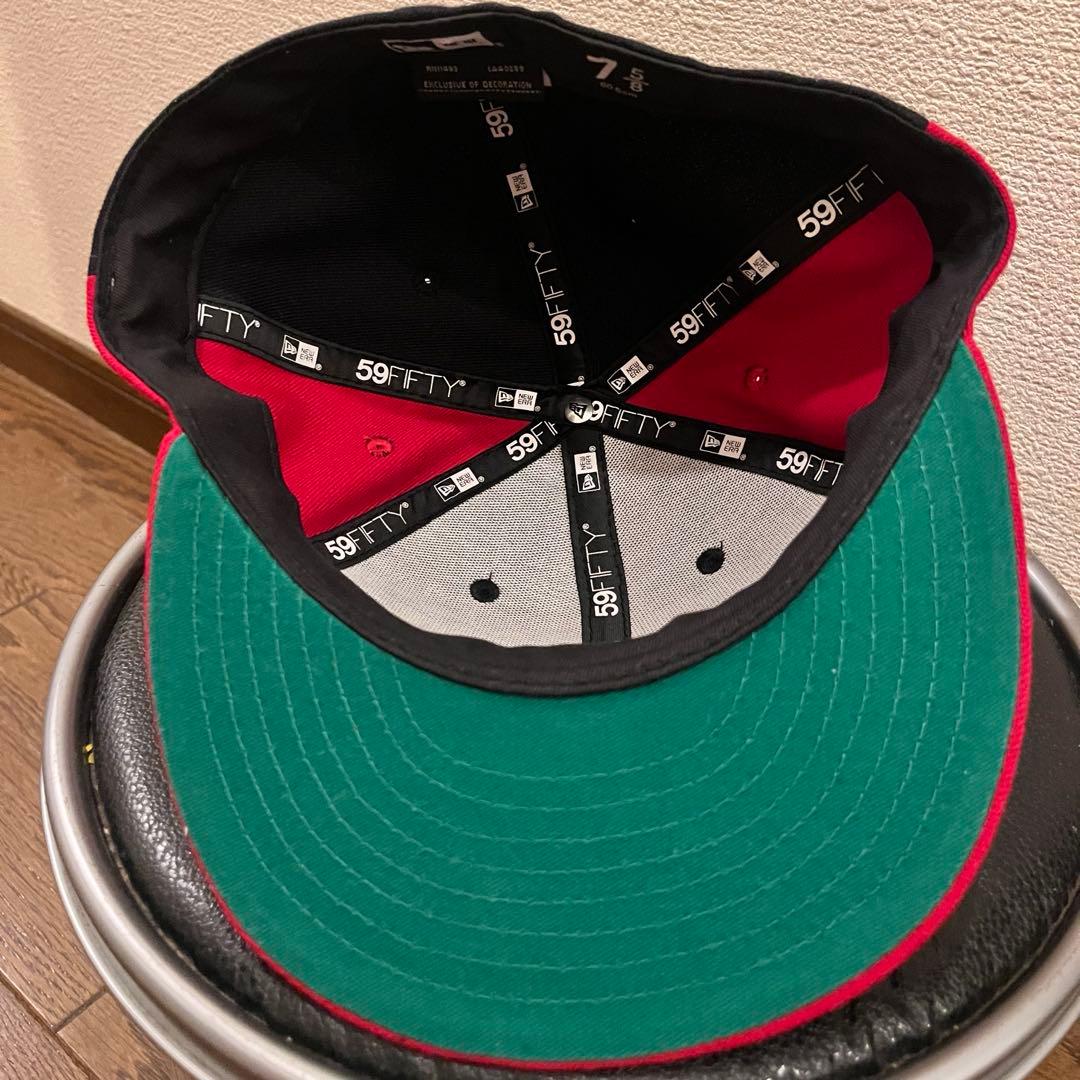 美品 NEWERA 7 5/8 60.6cm 大阪 近鉄 バファローズ 岡本太郎