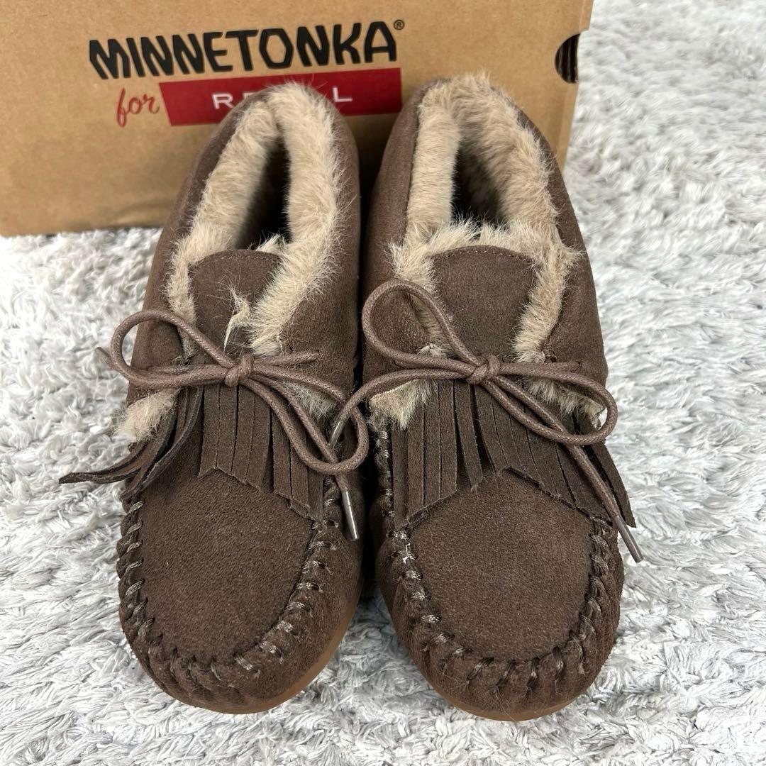 REGAL x MINETONKA シューズ M ブラウン ハイカットモカシン