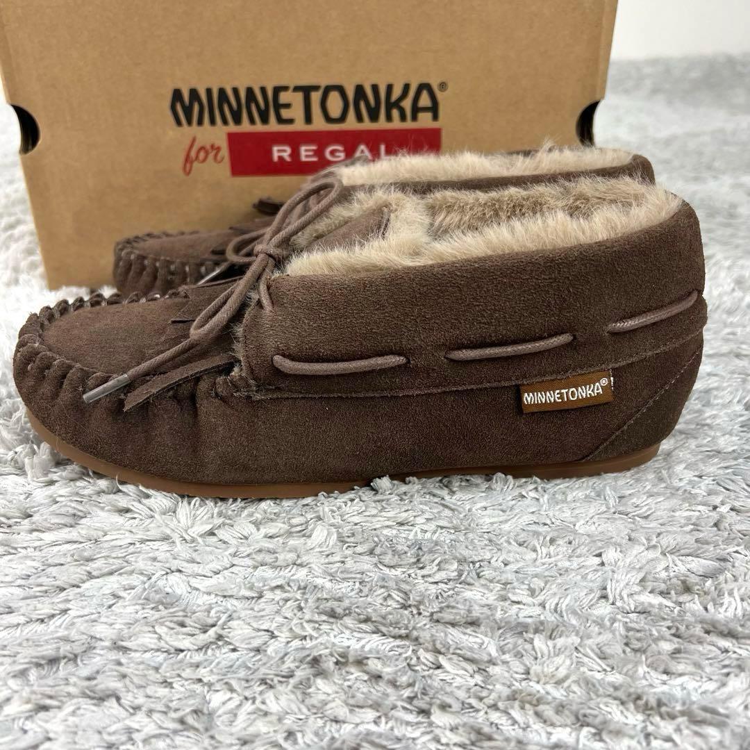 REGAL x MINETONKA シューズ M ブラウン ハイカットモカシン