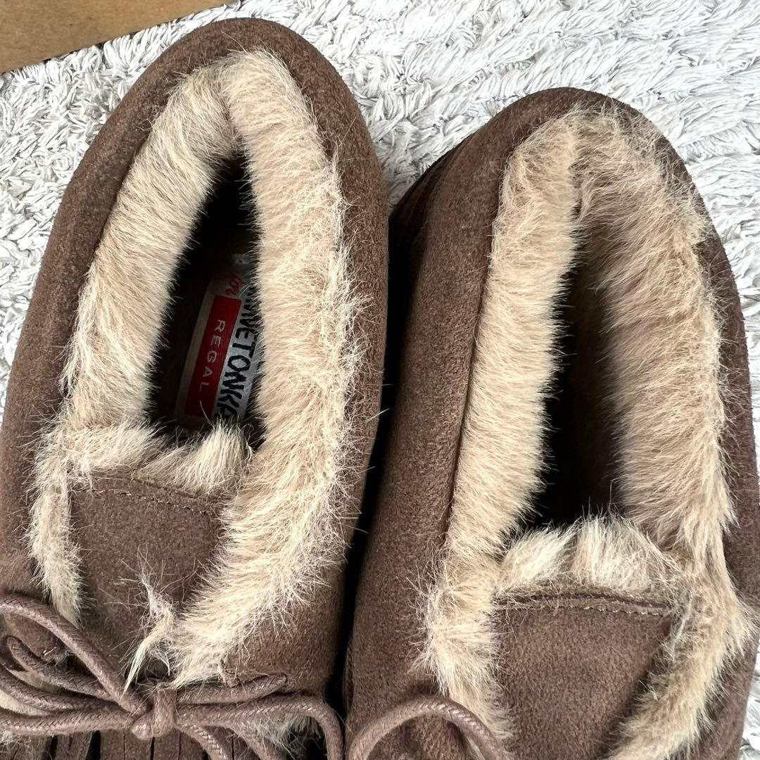 REGAL x MINETONKA シューズ M ブラウン ハイカットモカシン