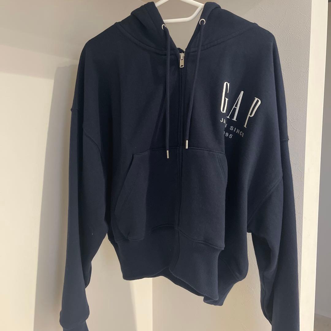 30thアニバーサリー ヘビーウェイトフレンチテリー GAPロゴパーカーネイビー