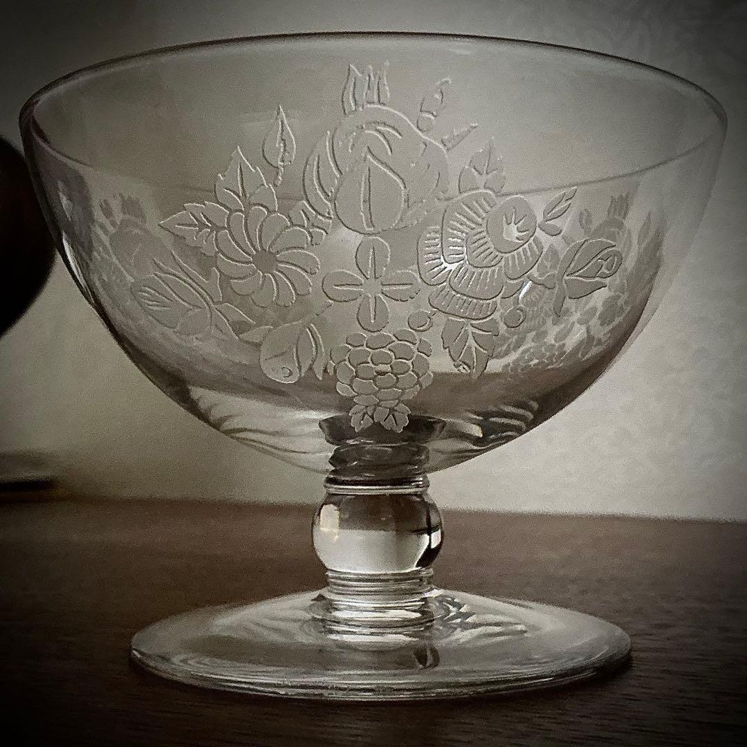 オールド バカラ ブーケ(BOUQUET) シャンパン クープ