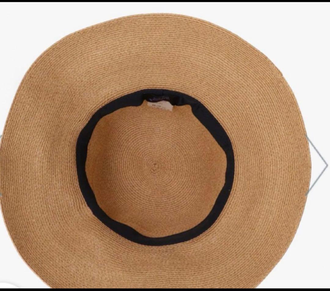 美品　Athena New York リボン付き麦わら帽子
