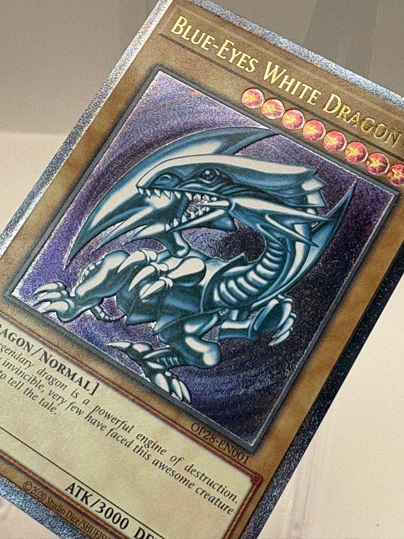 希少 EU版 青眼の白龍 レリーフ 遊戯王 OTS