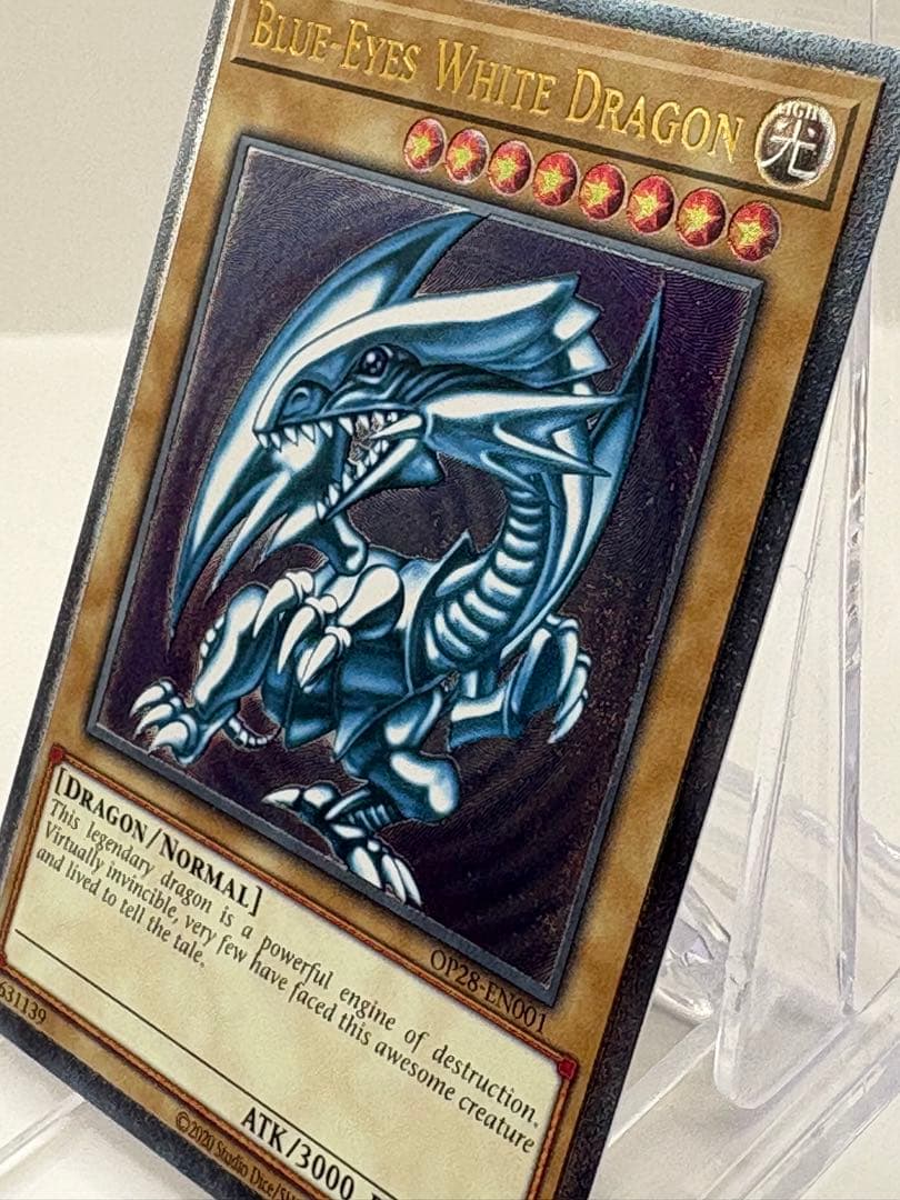 希少 EU版 青眼の白龍 レリーフ 遊戯王 OTS