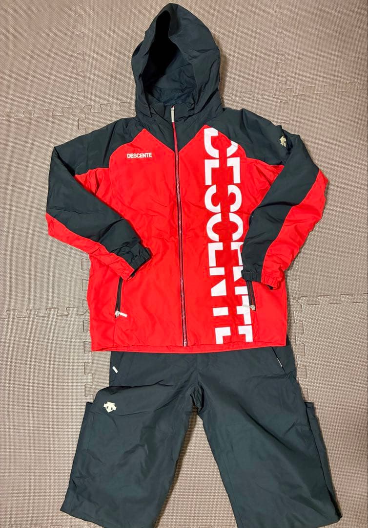 DESCENTE スキーウェア レッド/ブラック