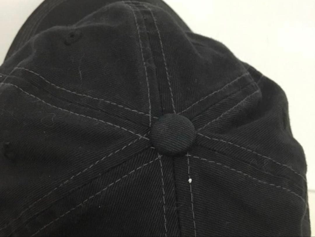 RRL ブラック ロゴ刺繍 ベースボールキャップ