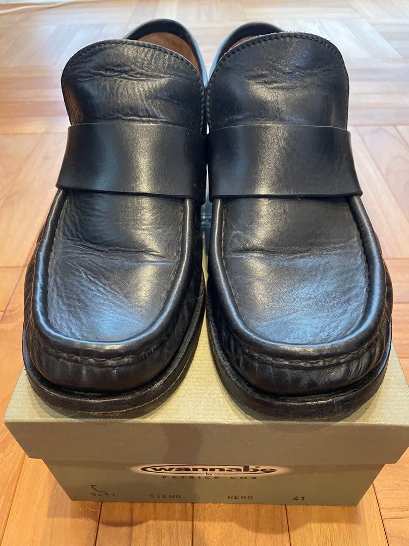 美品！Patrick cox 黒 ローファー 41