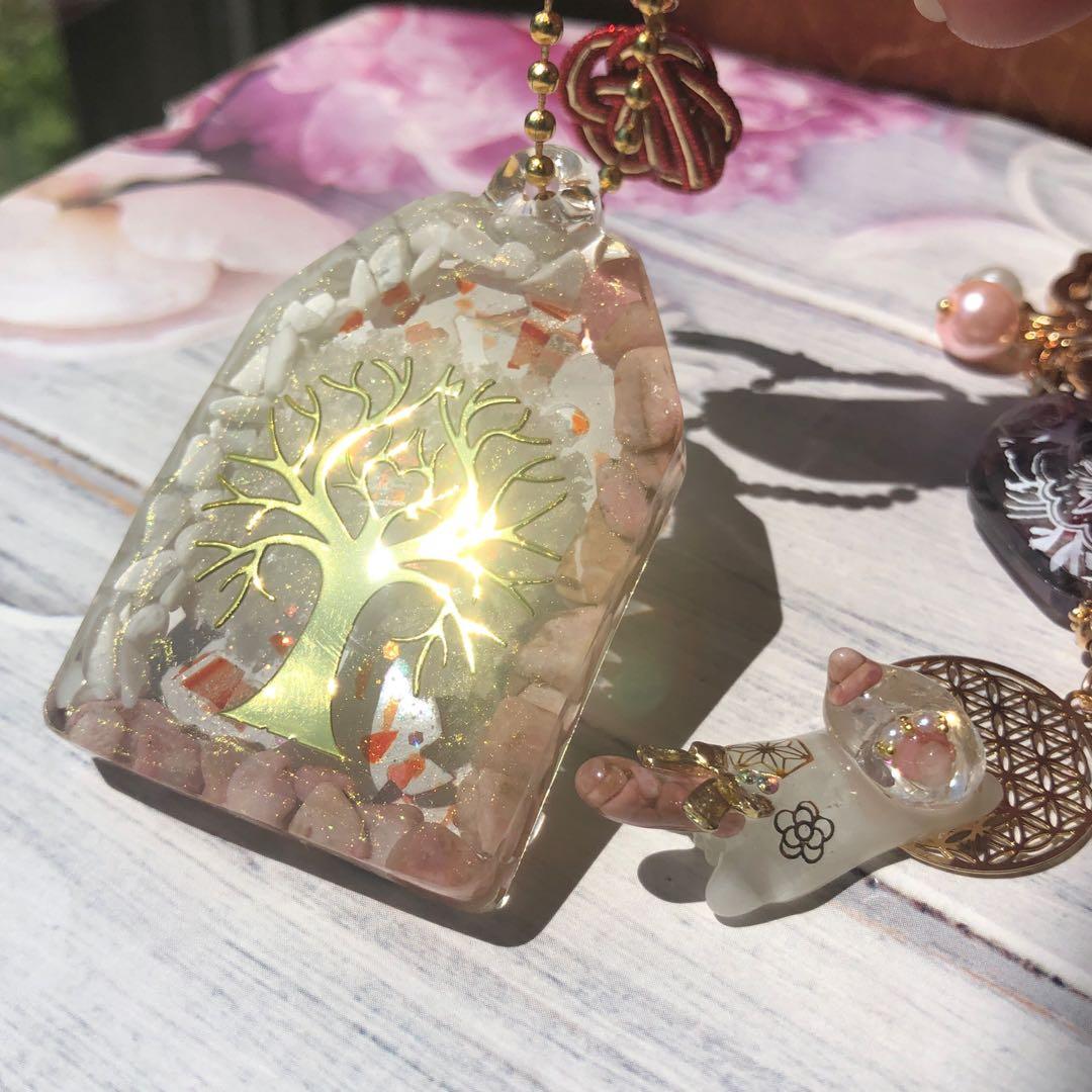 9/10、9点☆猫 キーホルダー 天然石 レジン まとめ売り