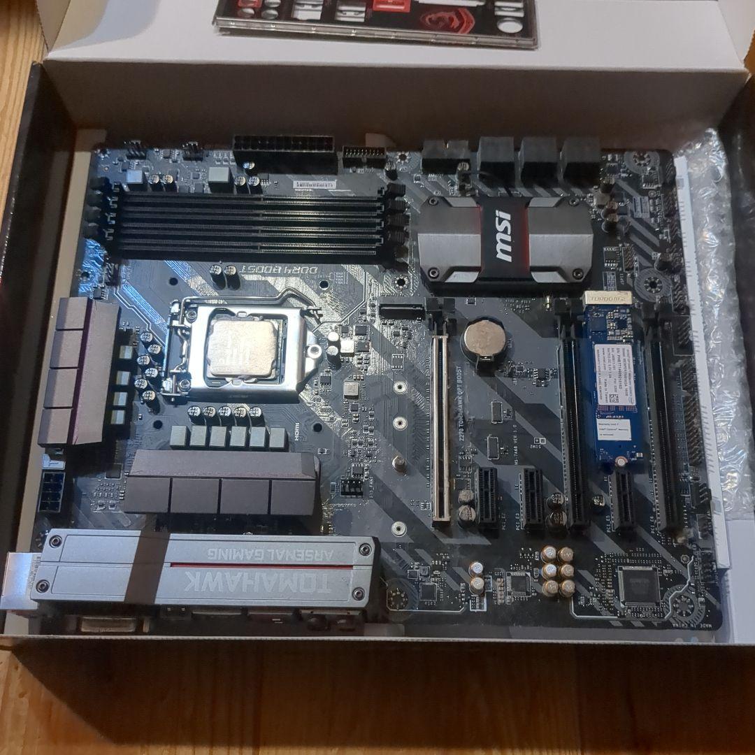 MSI Z270 ATX マザーボード i7-7700K、optaneメモリ付属