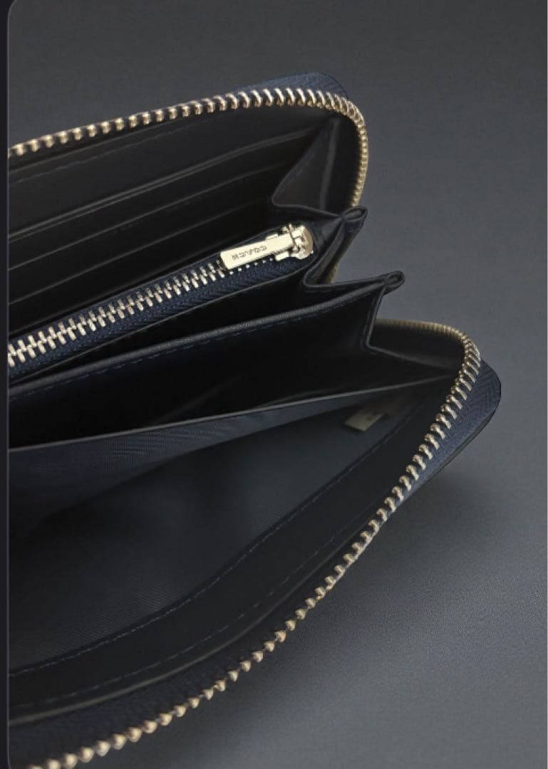 《新品未使用》COACH 長財布 ネイビー ストライプ《新品》