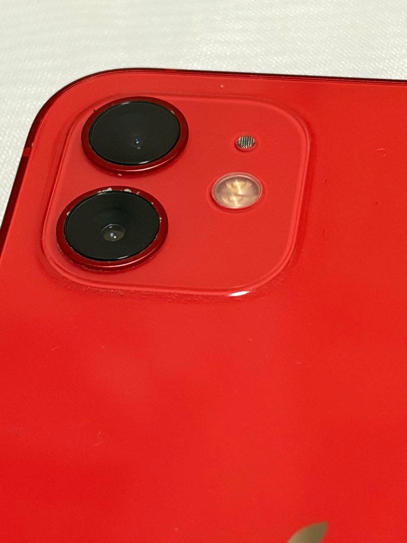 iPhone12 128GB RED SIMフリーバッテリー76%箱ケーブル付