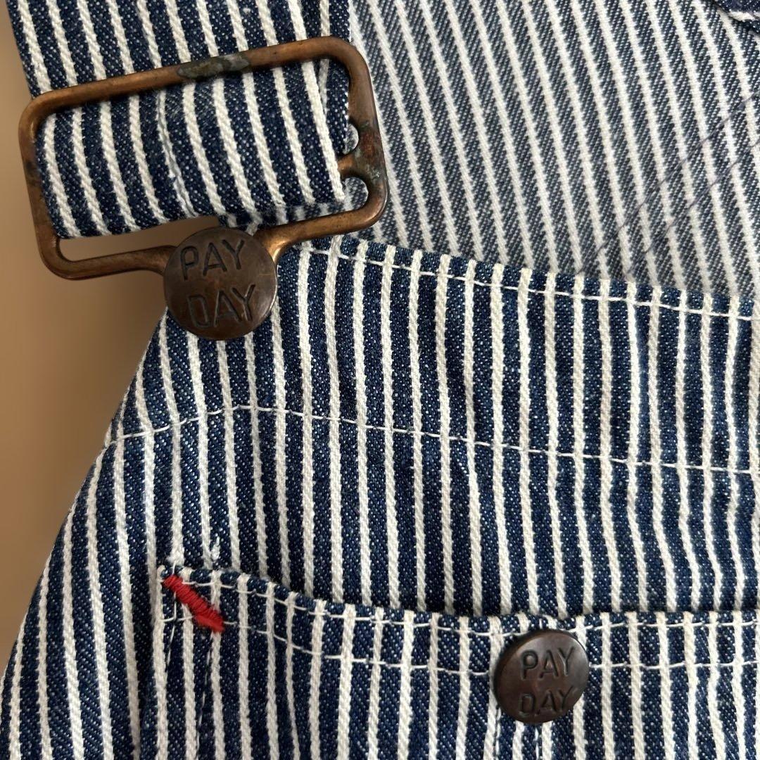PAY-DAY ヒッコリーストライプオーバーオール