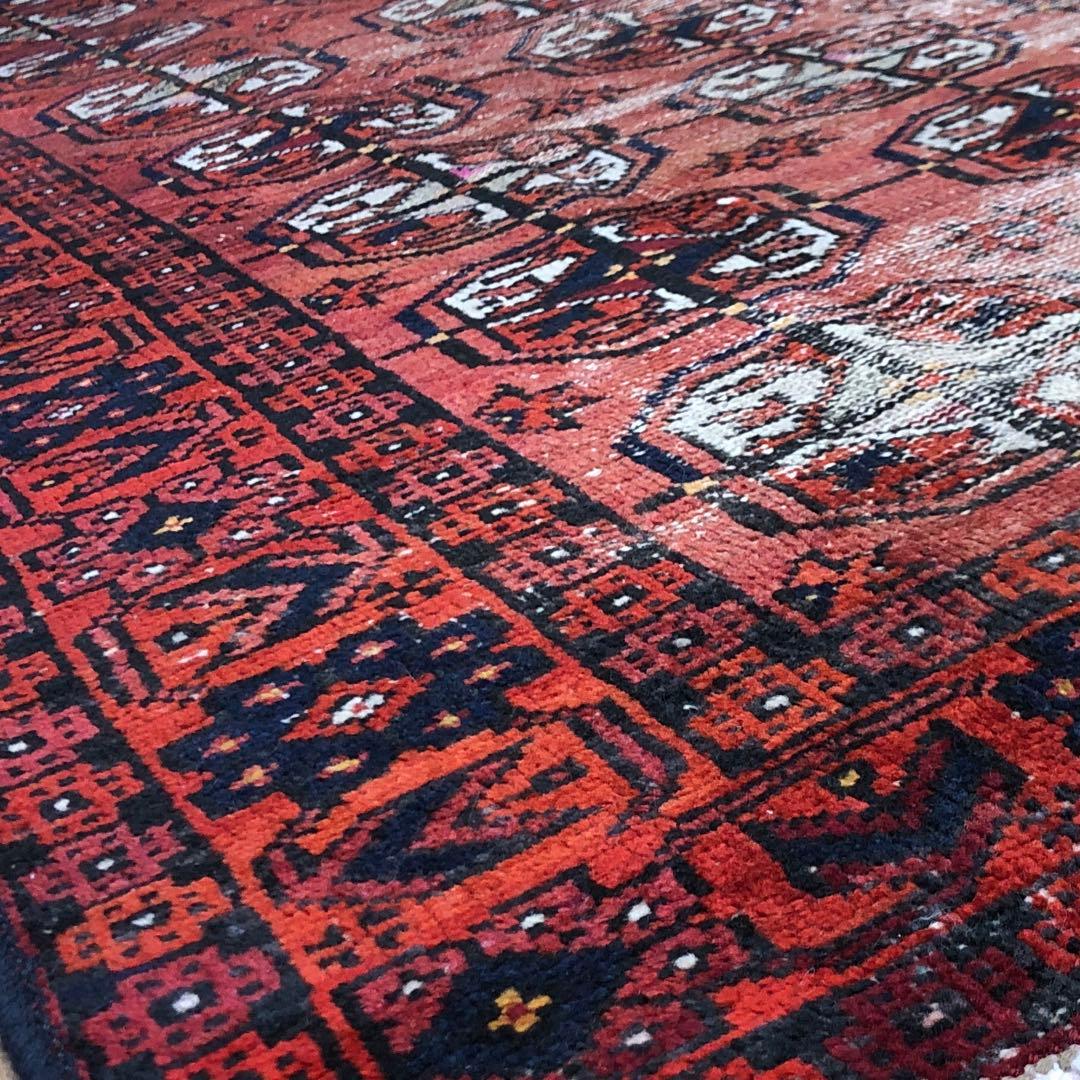 ペルシャ絨毯 ヴィンテージラグ 180×120 手織り オールド persia