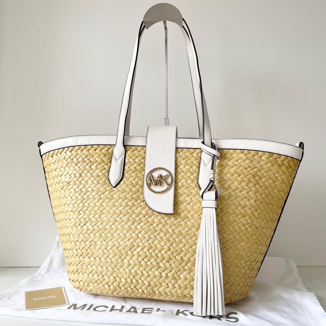 【新品】MICHAEL KORS かごバッグ トートバッグ フリンジ