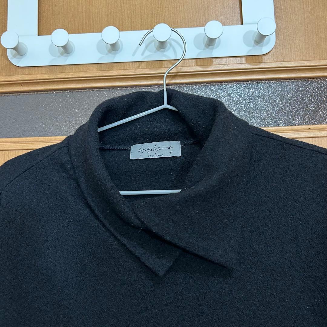 ヨウジヤマモトpour homme 重ね衿タートル長袖 ニットソー