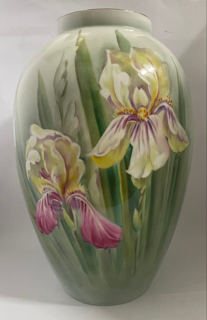 オールドノリタケ　ハンドペイント花瓶