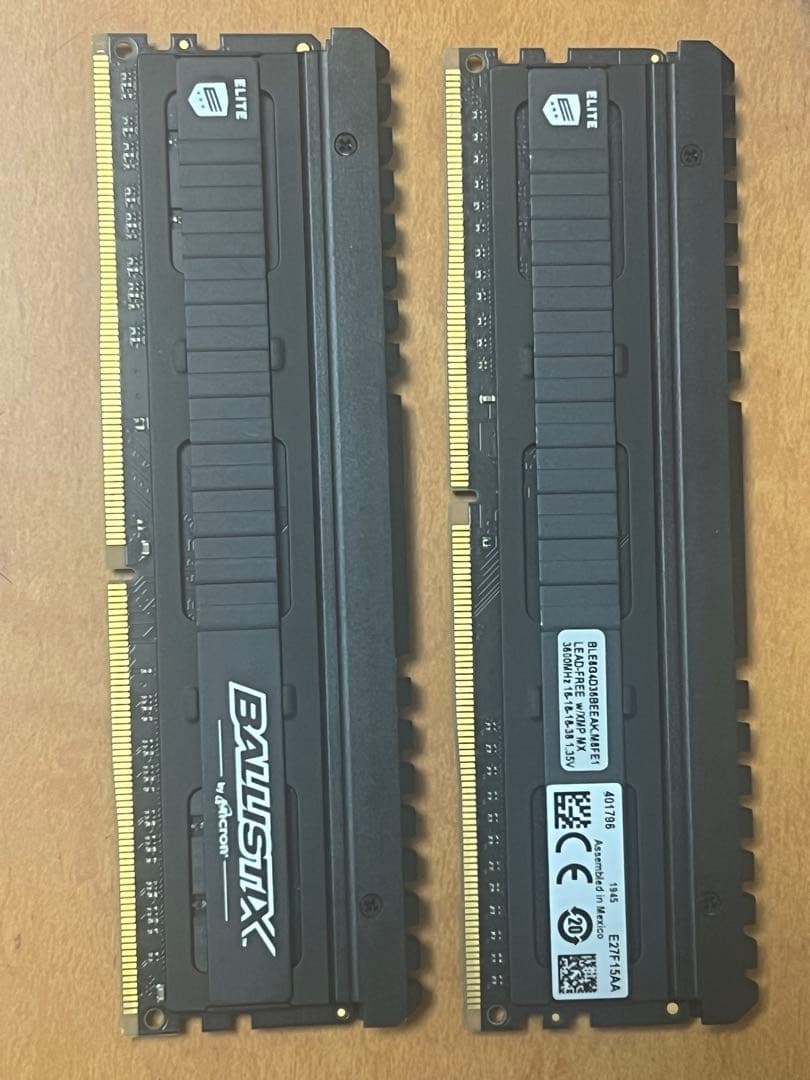 Ballistix DDR4-3600 16GB メモリ