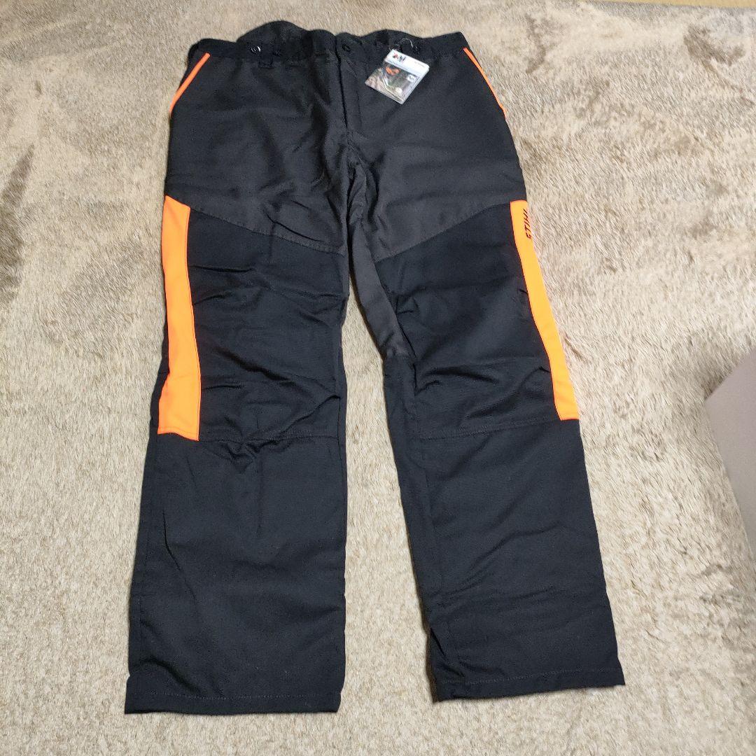 FUNCTION Universal パンツ 黒/オレンジ　伐採用チャップス