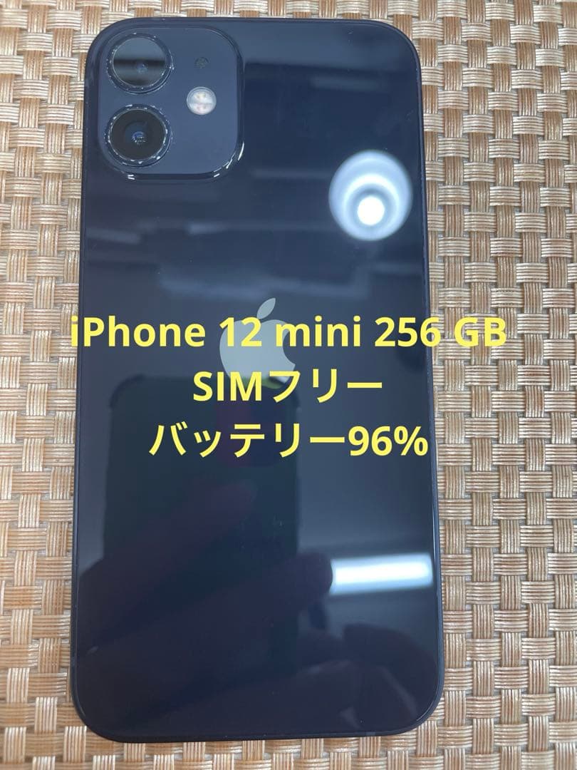 iPhone 12 mini 256 GB ブラックSIMフリー【9283】
