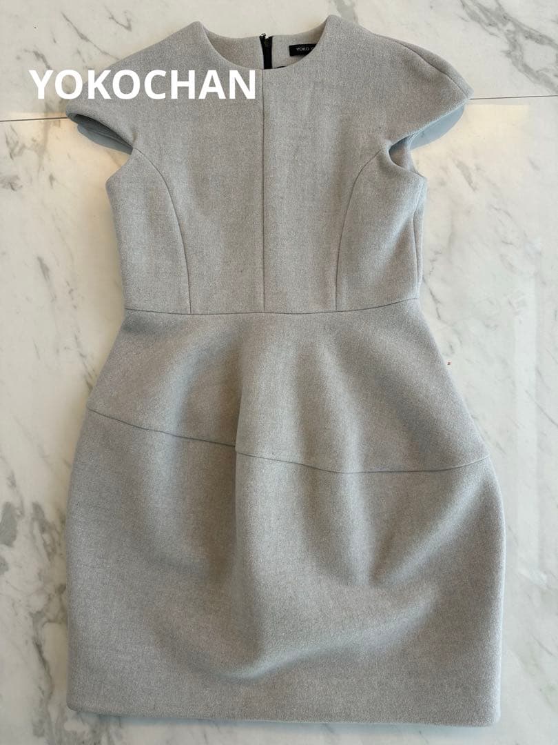 ヨーコチャン YOKOCHAN グレー ワンピース¥65000→¥12600 M