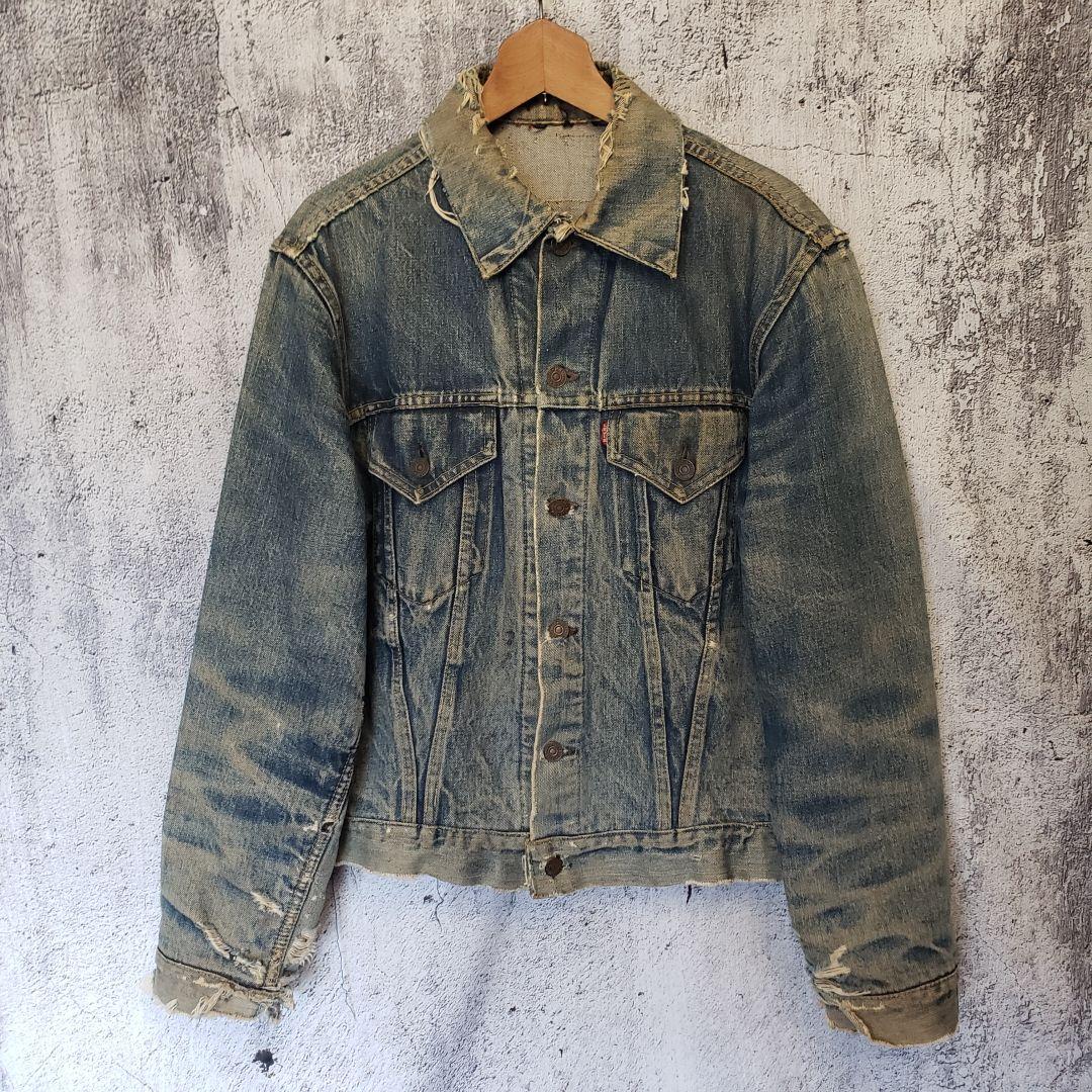 60's Levi's 557xx 3rd デニムジャケット ビッグE 襤褸