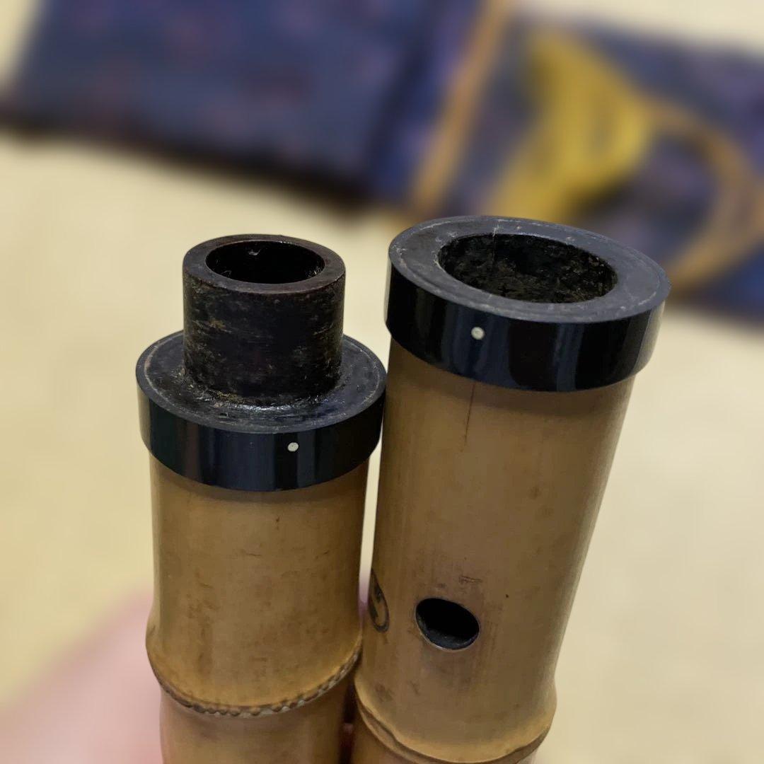 尺八 竹製 専用ケース付き　巨川