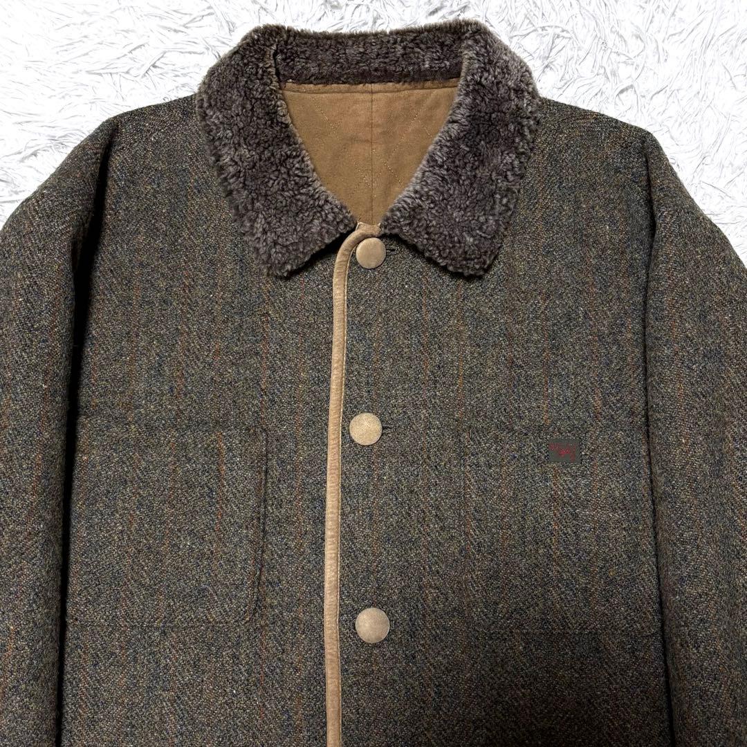 正規品✨羊革ムートンジャケット　PAPAS 　カバーオール