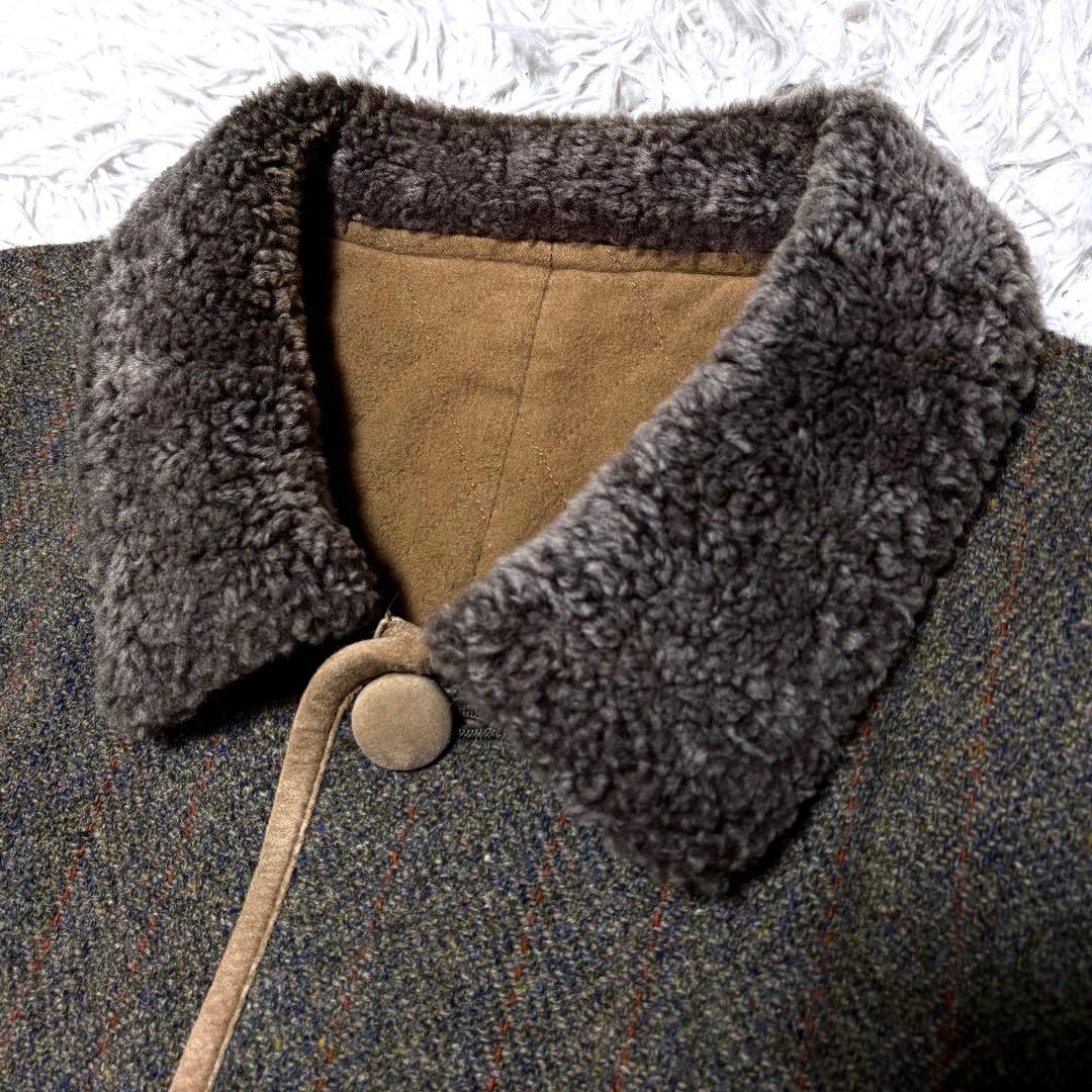 正規品✨羊革ムートンジャケット　PAPAS 　カバーオール