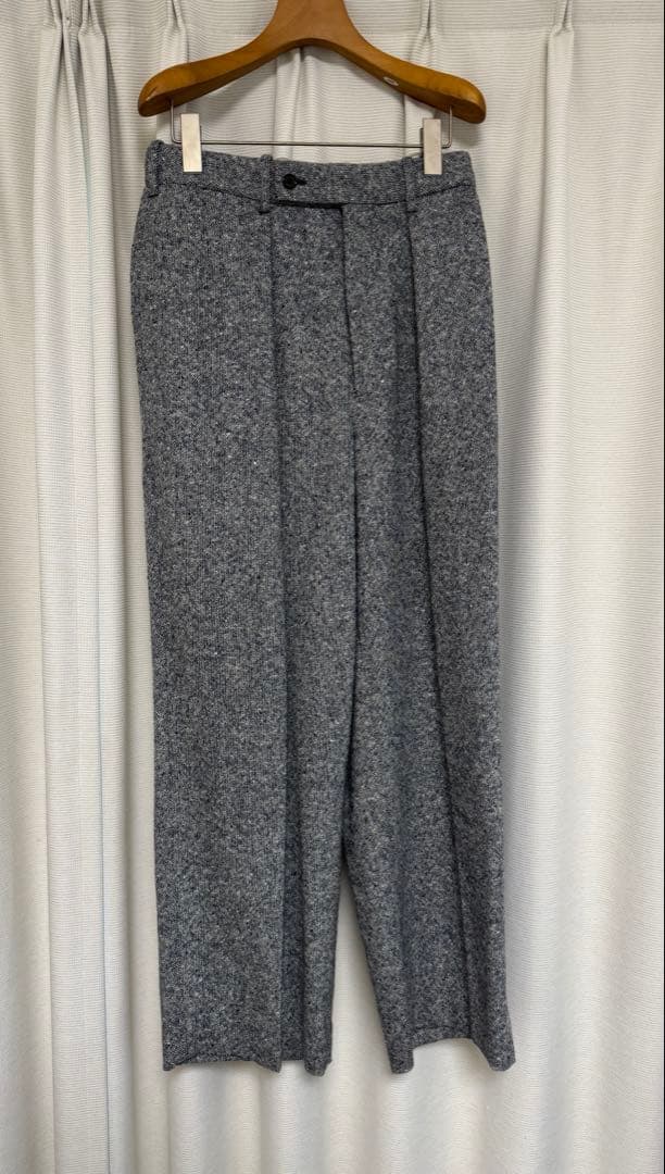 新品★MARKAWARE 23AW カシミヤドネガルツイード スラックス 1レア