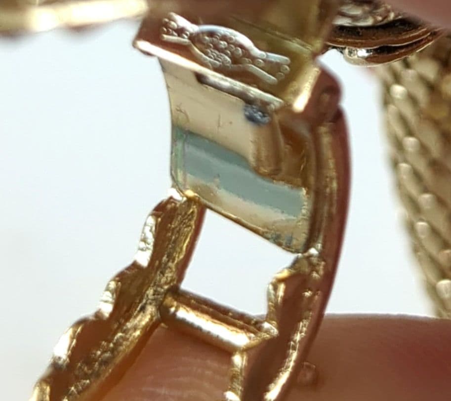 Whiting ＆ Davis *アンティーク　蛇ベルト*ゴールド