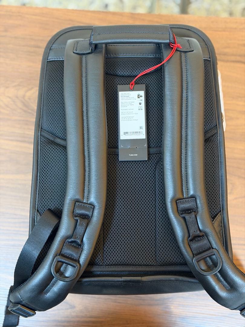 【未使用に近い】TUMI ALPHA3スリム・バッグパックレザー正規品