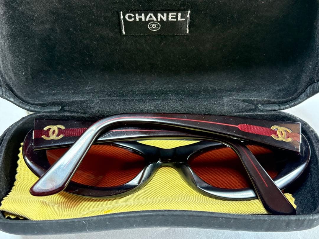CHANEL ダークブラウン サングラス　レディース　偏光レンズ　ケース有