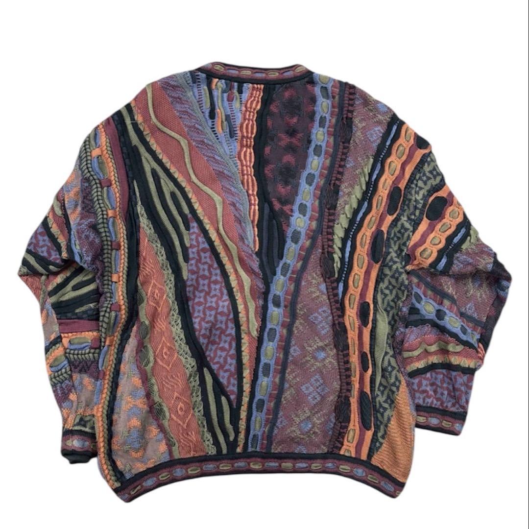 BARACUTA カナダ製 TUNDRA ヴィンテージ 3D 総柄 ニット