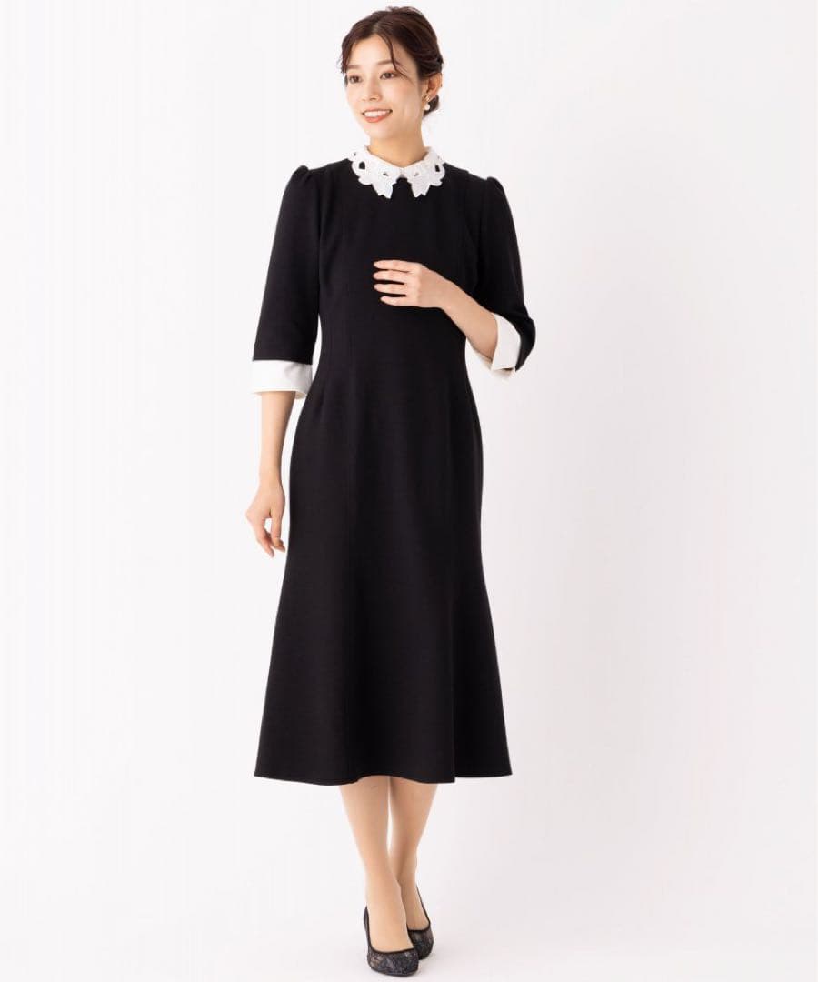 新品CELFORDFORDセルフォードエンブロイダリーカラーポンチワンピース