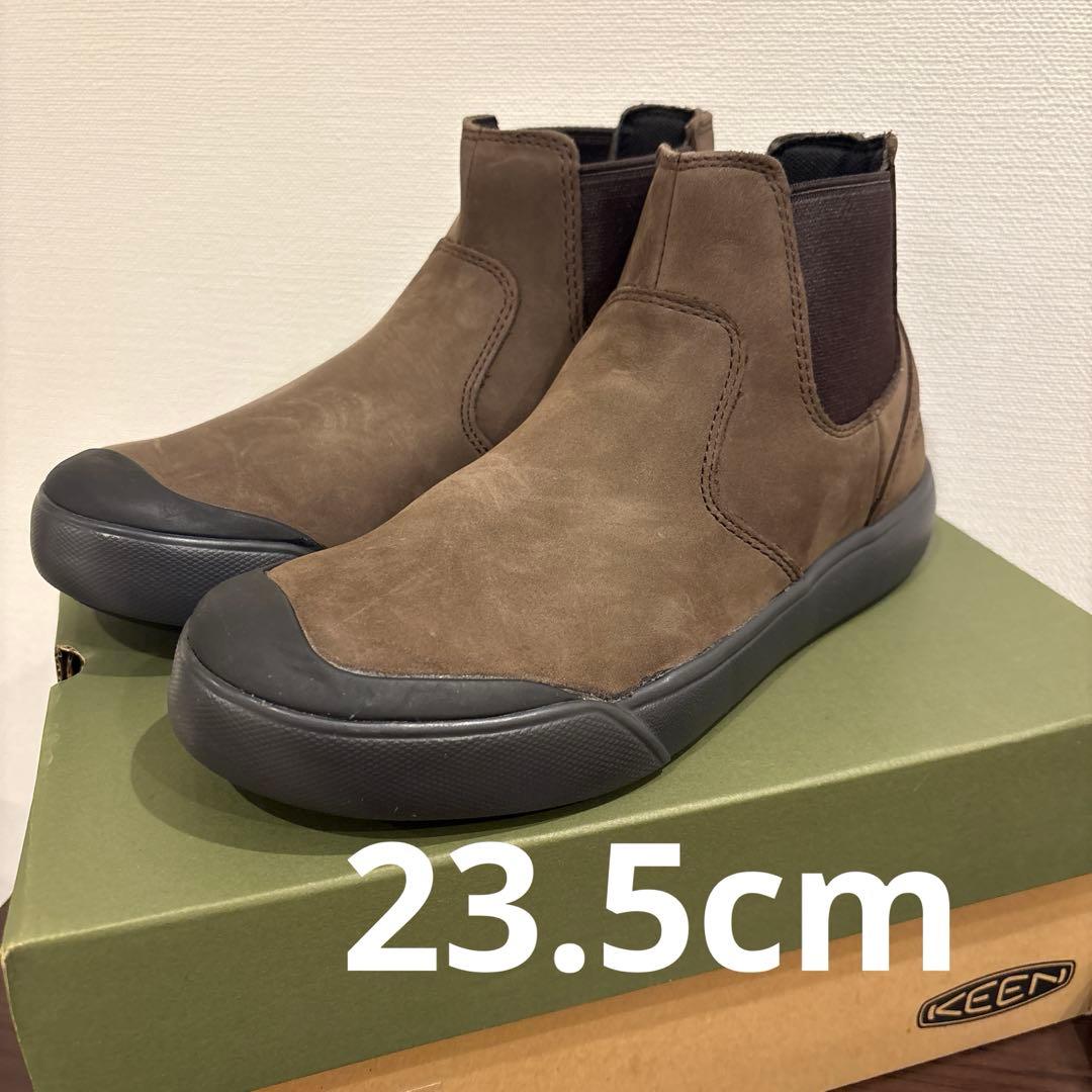 【新品】KEEN ブラウン チェルシーブーツ　23.5cm