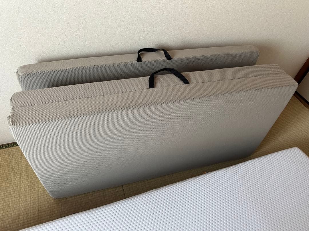 【中古】高反発マットレス エイプマンパッドH3 （ダブル）ミッドグレー