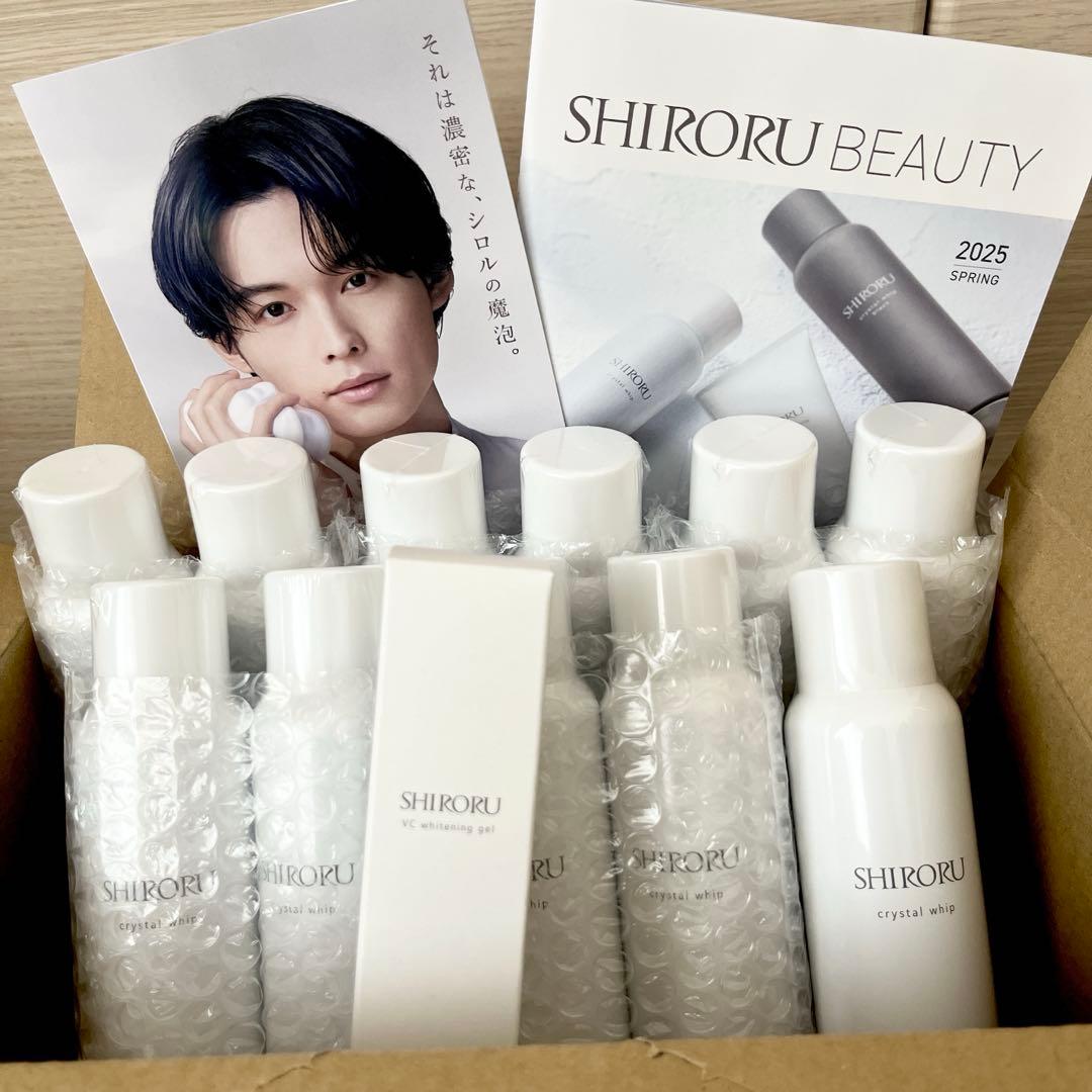 SHIRORUクリスタルホイップ 120g×11 本＋VCホワイトニングゲル×1
