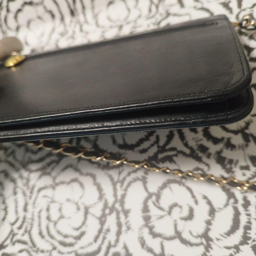 シャネル　デカココ　斜め掛けウォレット　クラッチバッグ