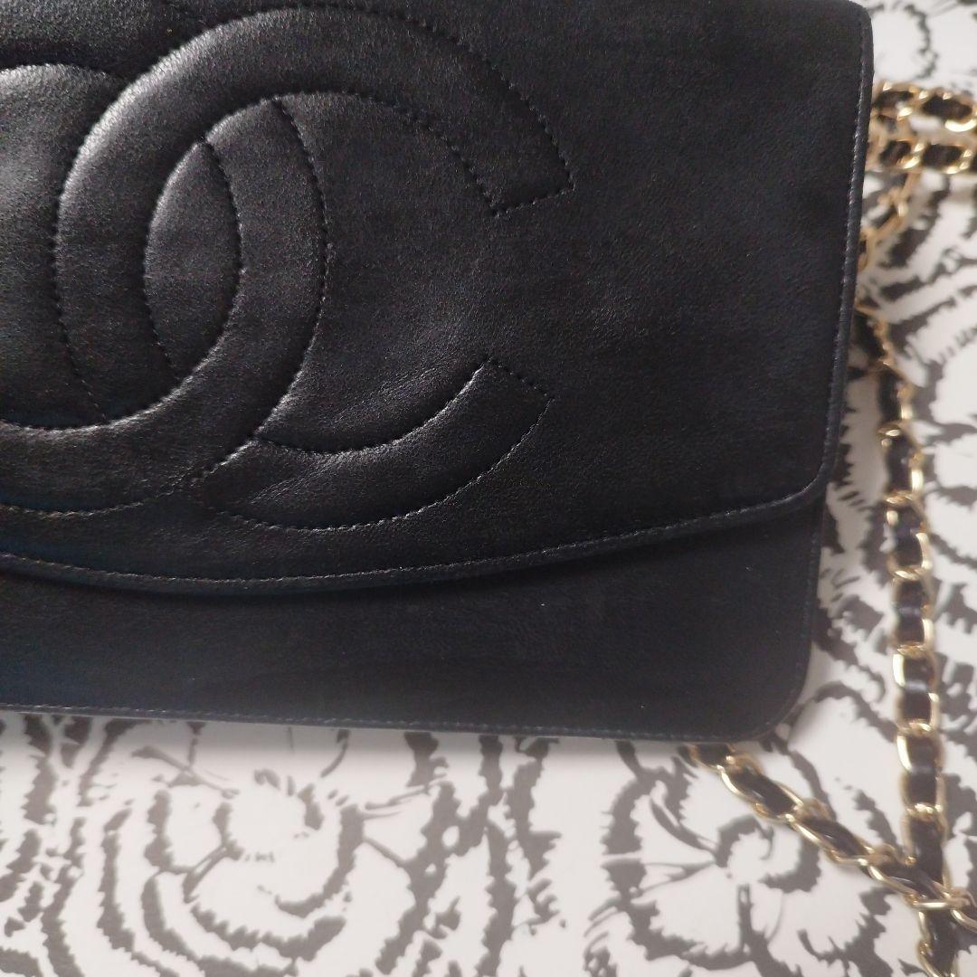 シャネル　デカココ　斜め掛けウォレット　クラッチバッグ