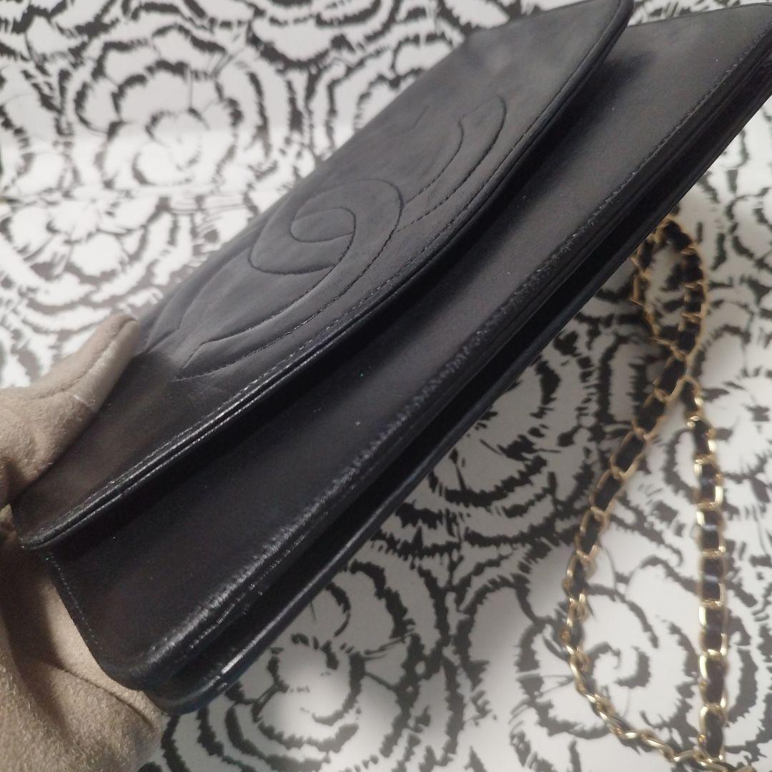 シャネル　デカココ　斜め掛けウォレット　クラッチバッグ