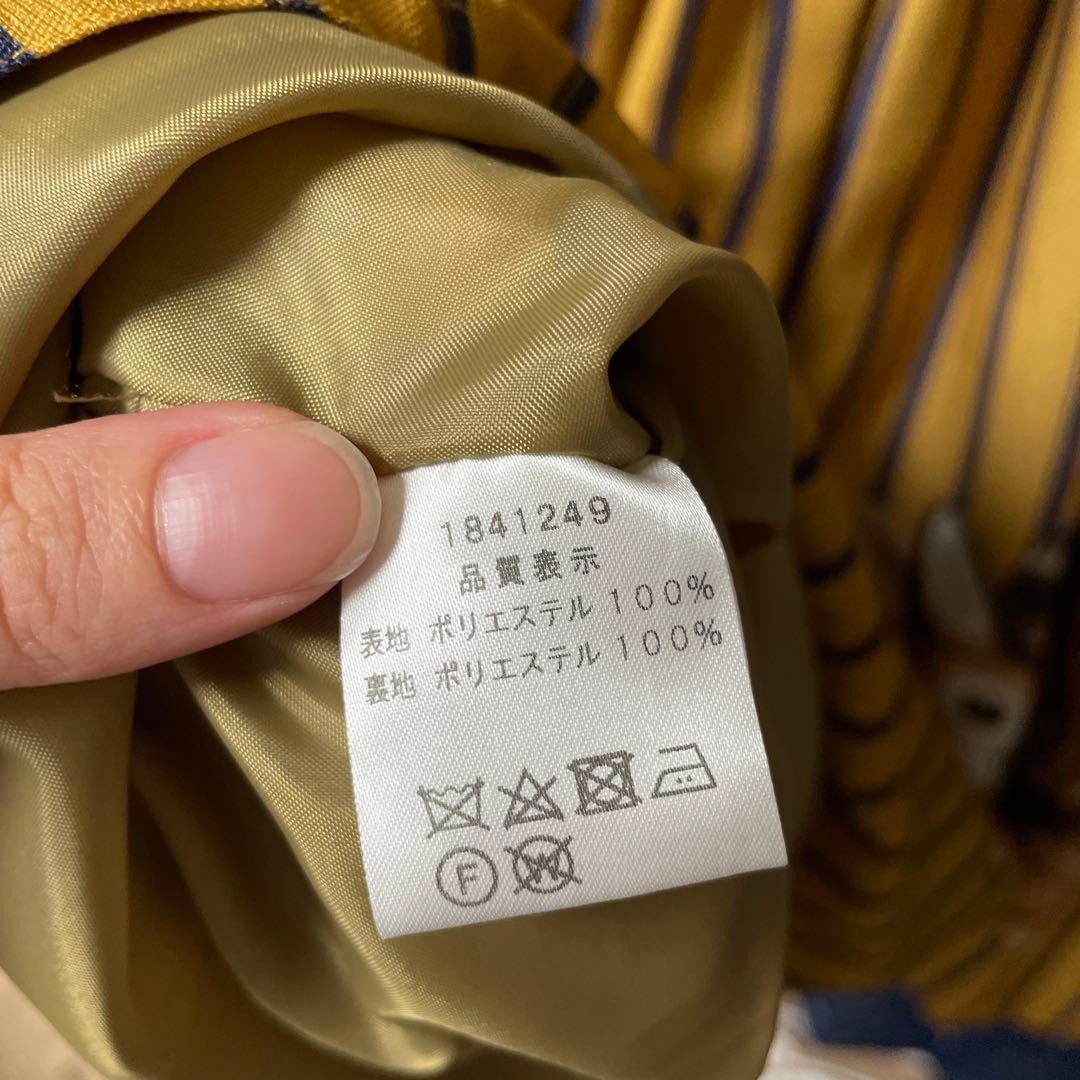 エミリーテンプルキュート　リス柄ジャンパースカート jsk ストライプ　からし