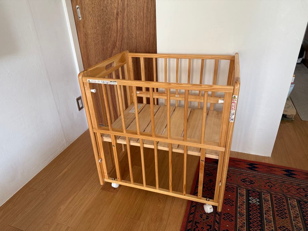 KATOJI カトージ ミニミニベビーベッド Ⅱ ナチュラル