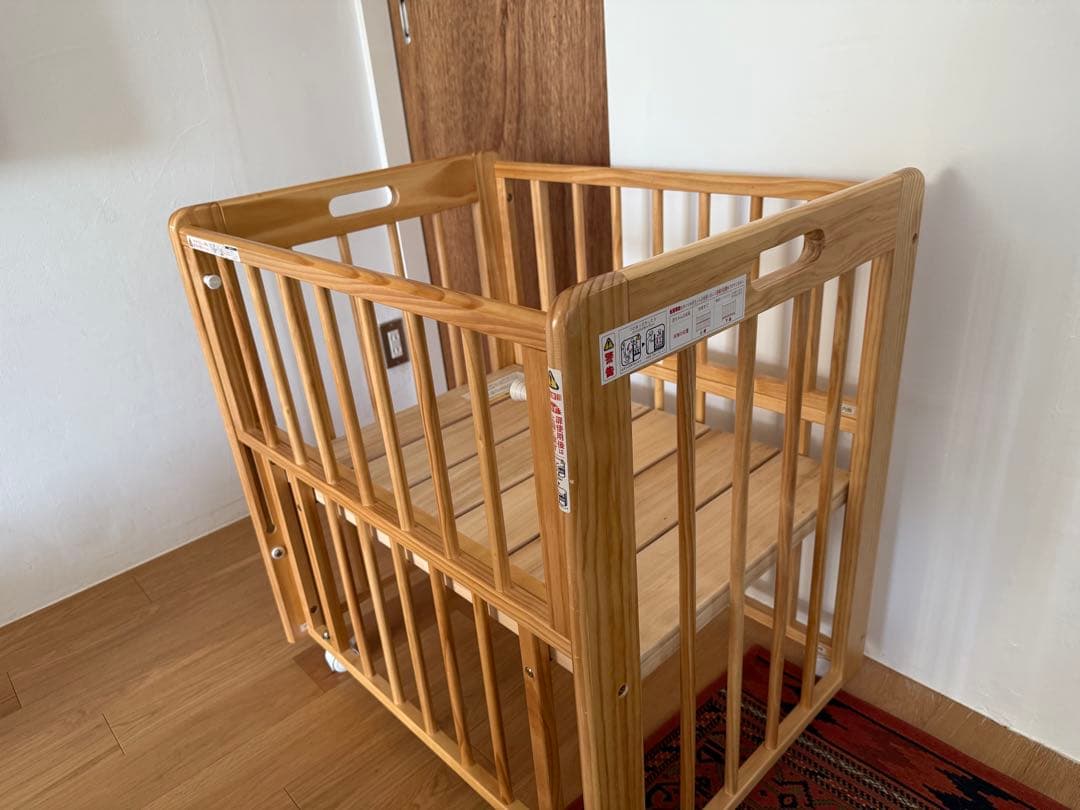 KATOJI カトージ ミニミニベビーベッド Ⅱ ナチュラル