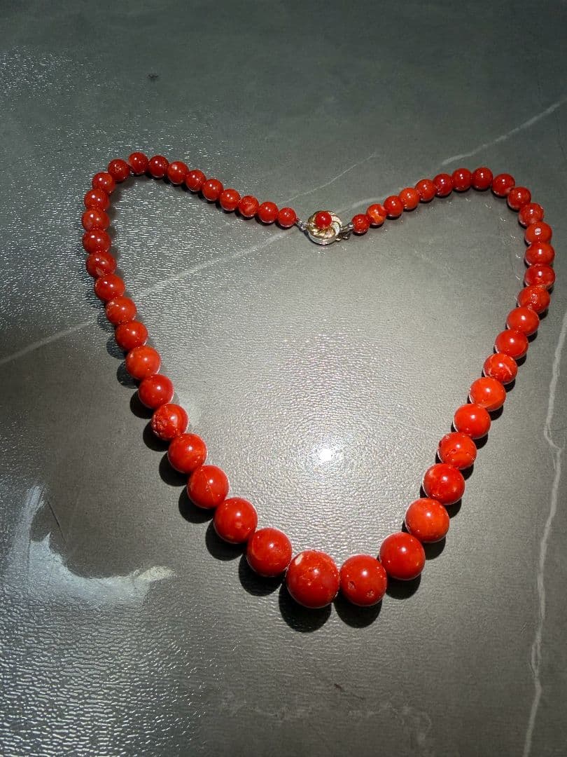 血赤珊瑚 ネックレス 重72g 美品