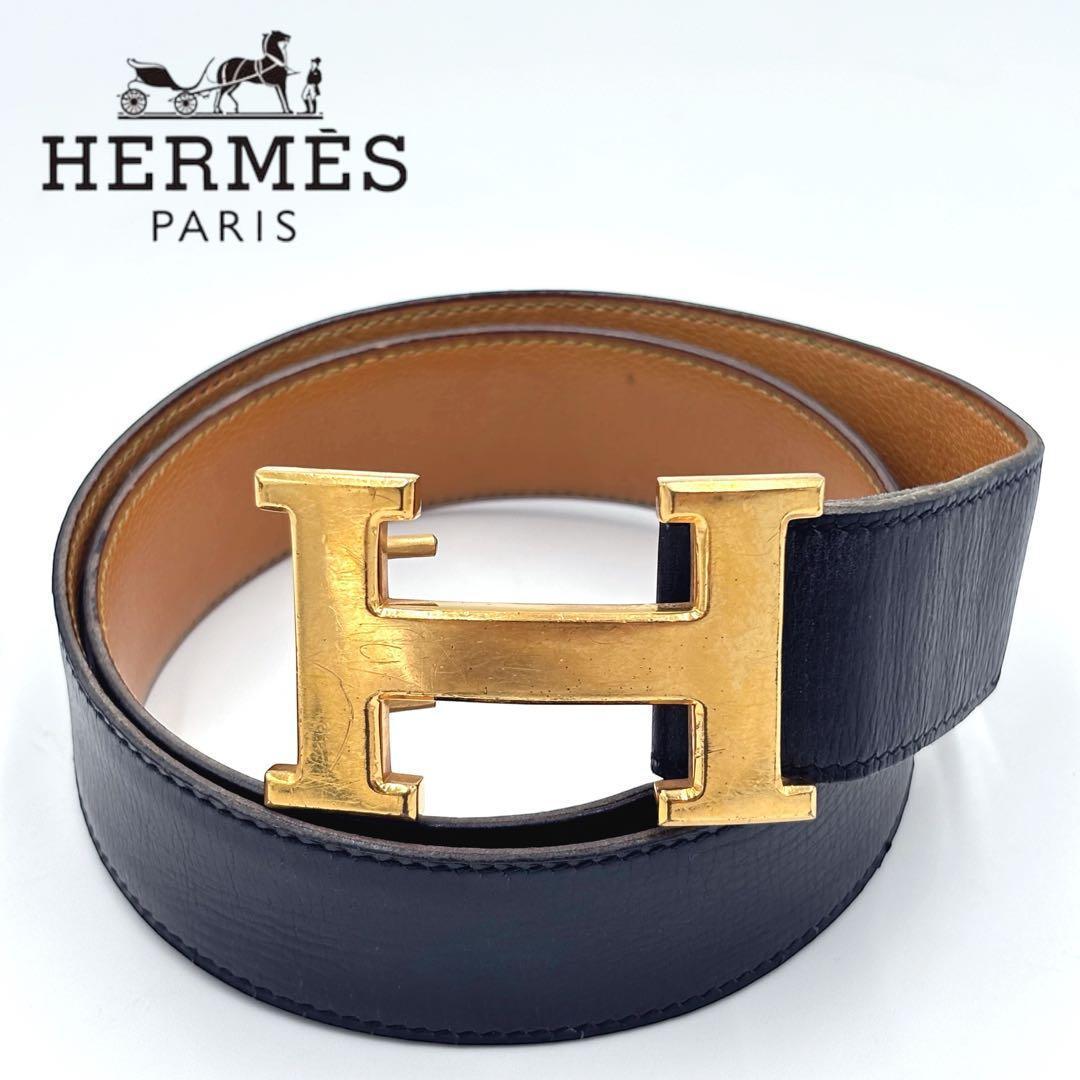 HERMES エルメス コンスタンス Hバックル ボックスカーフ レザーベルト