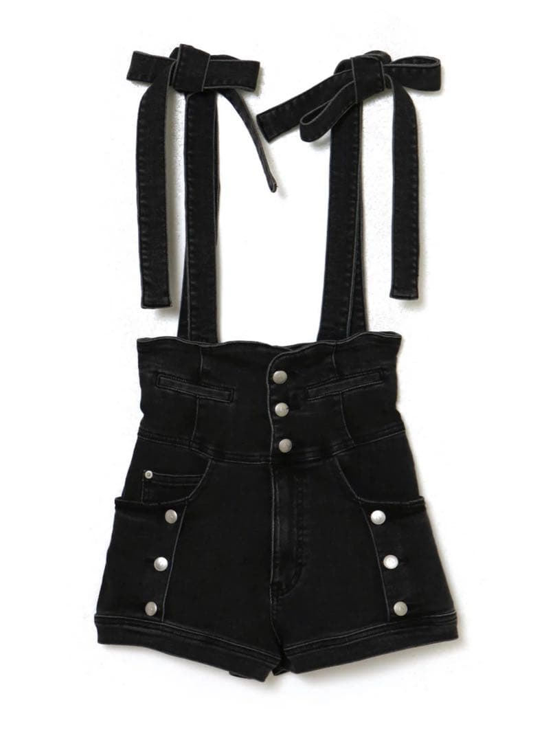 パンツ ANDMARY Ribbon denim allinone