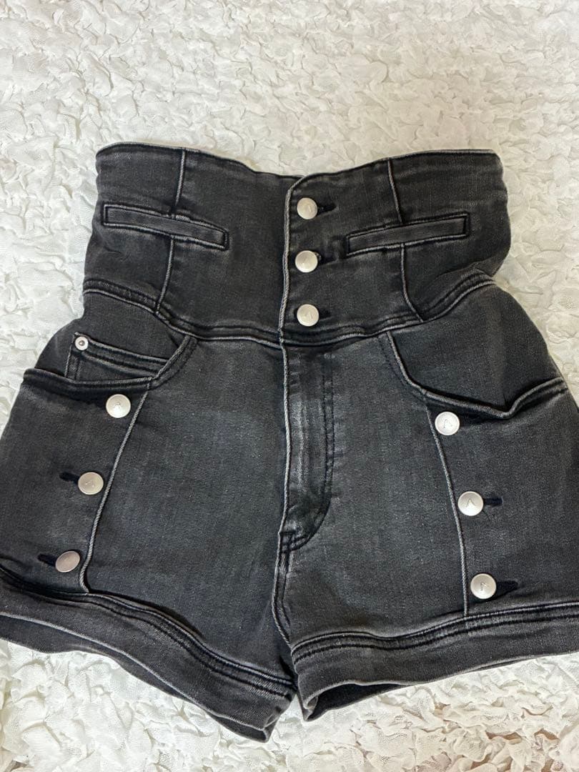 パンツ ANDMARY Ribbon denim allinone