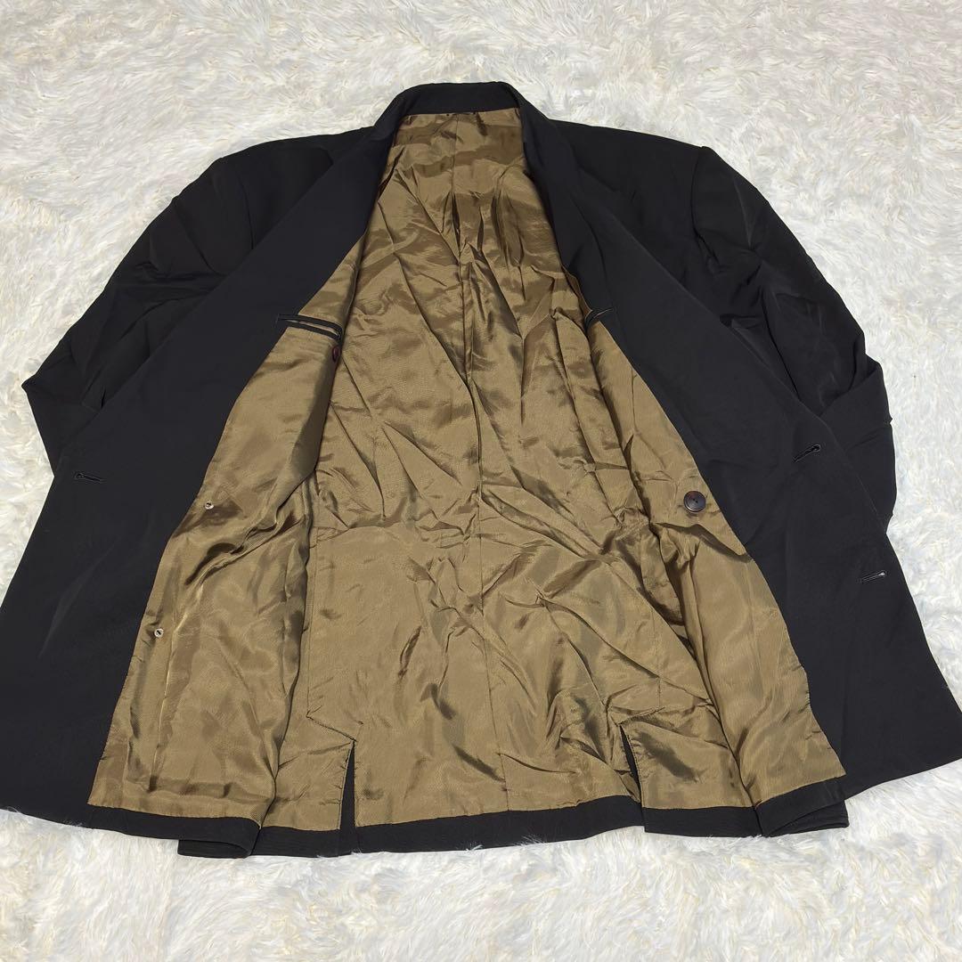 希少 OLDジャンポールゴルチエ　ダブル　ジャケット　48 ダークブラウン光沢